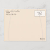 Jack-O-Lantern-Alberne Seite mit einem Stand Postkarte (Rückseite)