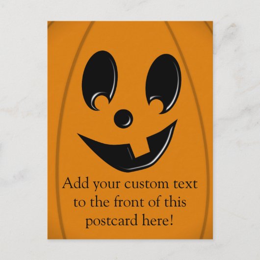 Jack-O-Lantern-Alberne Seite mit einem Stand Postkarte (Vorderseite)