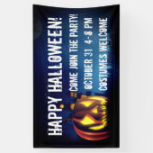 Jack-O-Lantern an Halloween-Nacht Banner (Vertikal)