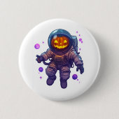 Jack-o'-Lantern-Astronaut Button (Vorderseite)