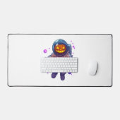 Jack-o'-Lantern-Astronaut Schreibtischunterlage (Tastatur & Maus)