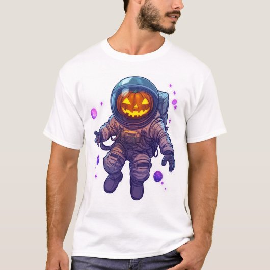 Jack-o'-Lantern Astronaut T-Shirt (Vorderseite)