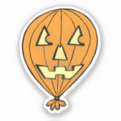Jack o' Lantern Ballonaufkleber Aufkleber (Vorderseite)
