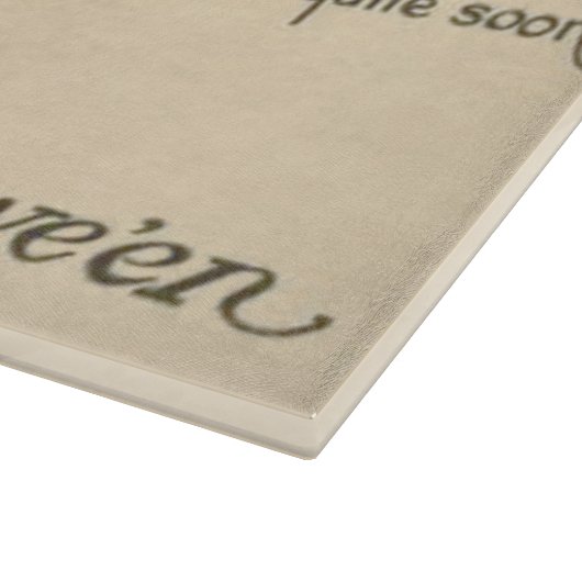 Jack O' Lantern Black Cat Witch's Hat Broom Schneidebrett (Ecke)