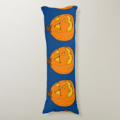 Jack o' Lantern Blau Kissen (Vorderseite Vertikal)