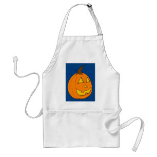 Jack o' Lantern Blue Apron Schürze