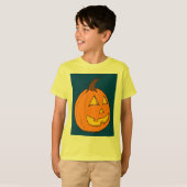 Jack o' Lantern Blue Kids Basic T - Shirt (Vorne ganz)