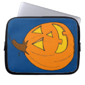 Jack o' Lantern Blue Laptop Sleeve (Vorderseite)