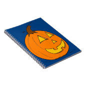 Jack o' Lantern Blue Notebook Notizblock (Rechte Seite)