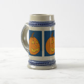 Jack o' Lantern Blue Stein Bierglas (Vorderseite Links)
