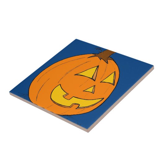Jack o' Lantern Blue Tile Fliese (Seite)