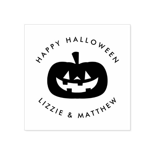 Jack o' Lantern Briefmarke aus Personalisiertem Ka Gummistempel (Prägung)