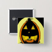 Jack o' Lantern Button (Vorne & Hinten)