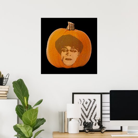 Jack o' Lantern Caligari Face, Halloween Pumpkin Poster (Heimbüro)