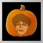 Jack o' Lantern Caligari Face, Halloween Pumpkin Poster (Vorne)