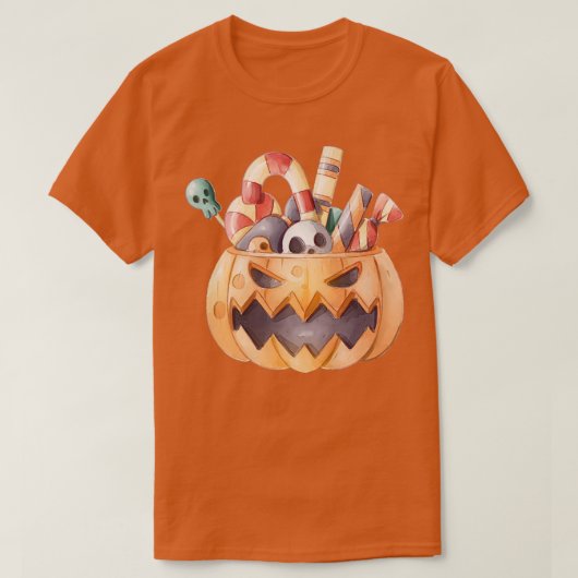 Jack o' lantern Candy Halloween Pumpkin Fall Men W T-Shirt (Design vorne)