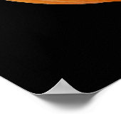 Jack o' Lantern Clowace, Halloween Pumpkin Poster (Ecke)