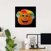 Jack o' Lantern Clowace, Halloween Pumpkin Poster (Heimbüro)
