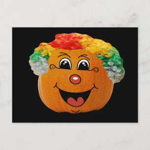 Jack o' Lantern Clowace, Halloween Pumpkin Postkarte