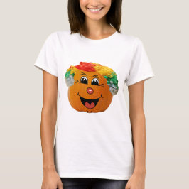 Jack o' Lantern Clowace, Halloween Pumpkin T-Shirt