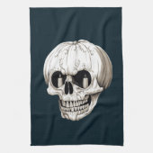 Jack O Lantern Cranium Halloween Gothic Geschirrtuch (Vertikal)