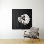 Jack O Lantern Cranium Halloween Gothic Wandteppich (Beispiel (Horizontal))