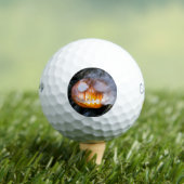 Jack-o-Lantern des kopflosen Pferdes Kopf an Flamm Golfball (Insitu T-Shirt)