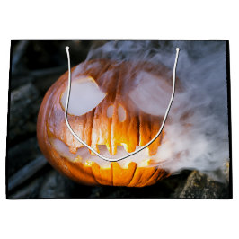 Jack-o-Lantern des kopflosen Pferdes Kopf an Flamm Große Geschenktüte