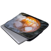 Jack-o-Lantern des kopflosen Pferdes Kopf an Flamm Laptopschutzhülle (Vorne Knopf)