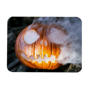 Jack-o-Lantern des kopflosen Pferdes Kopf an Flamm Magnet
