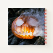 Jack-o-Lantern des kopflosen Pferdes Kopf an Flamm Notizblock (Rückseite)
