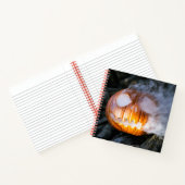 Jack-o-Lantern des kopflosen Pferdes Kopf an Flamm Notizblock (Innenseite)