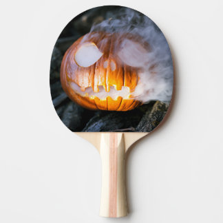Jack-o-Lantern des kopflosen Pferdes Kopf an Flamm Tischtennis Schläger