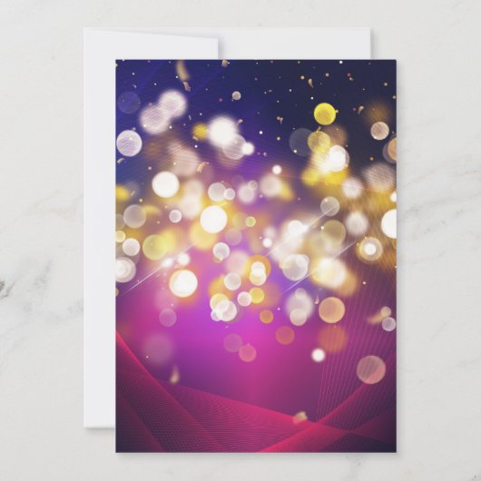 Jack-O-Lantern Disco Ball Erwachsene Halloween-Par Einladung (Rückseite)