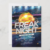 Jack-O-Lantern Disco Ball Freak Night Halloween Einladung (Vorderseite)