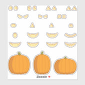 Jack-o-Lantern-DIY-Aufkleber-Set Aufkleber (Blatt)