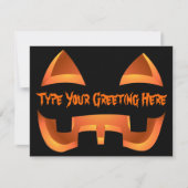 Jack-o-Lantern Einladungen benutzerdefinierte Hall (Vorderseite)