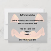 Jack-o-Lantern Einladungen benutzerdefinierte Hall (Rückseite)