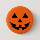 Jack O’ Lantern Face Fun Halloween Button (Vorderseite)