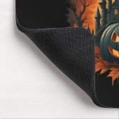 Jack O' Lantern Face Halloween Pumpkin Spooky Mousepad (Ecke)