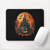 Jack O' Lantern Face Halloween Pumpkin Spooky Mousepad (Mit Mouse)