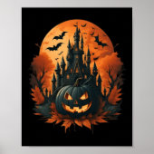 Jack O' Lantern Face Halloween Pumpkin Spooky Poster (Vorne)