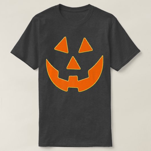 Jack O' Lantern Face Riesenenkürbis T-Shirt (Design vorne)