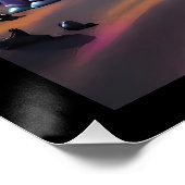 Jack-o-Lantern Family Rest Stop Poster (Ecke)