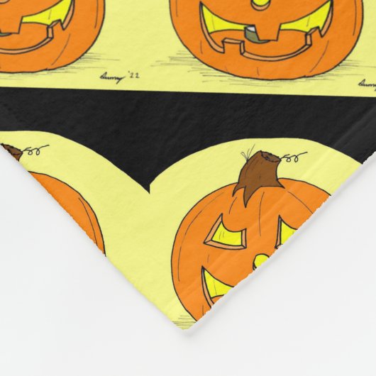Jack o' Lantern Fleece Blanket (Ecke)