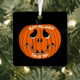 Jack O' Lantern Frohe Halloween Trick oder Treat Ornament Aus Metall