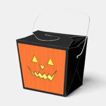 Jack-O-Lantern Gastgeschenk-Box "Ausnehmen"