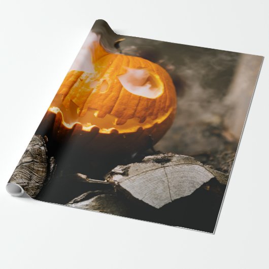 Jack-O-Lantern Geschenkpapier (Ungerollt)