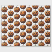 Jack O' Lantern Geschenkpapier (Flach)