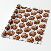 Jack O' Lantern Geschenkpapier (Ungerollt)